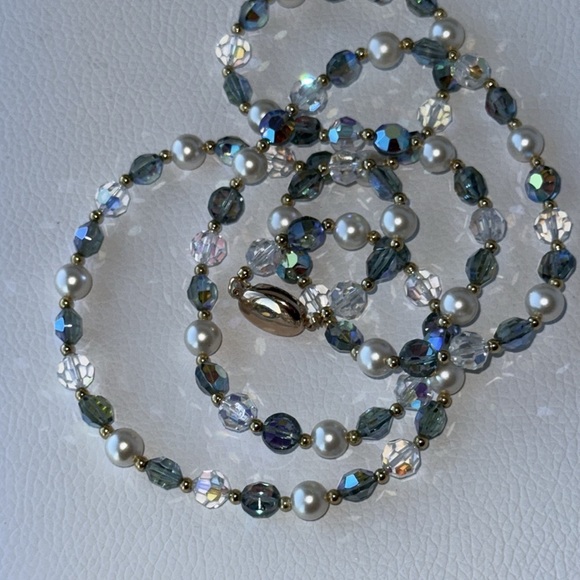 SAL Swarovski America Ltd. Crystal Aurora Borealis Necklace - Picture 6 of 12